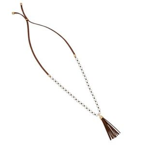 Pearl Sueded Necklace